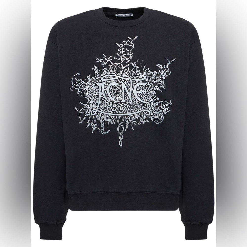 Acne Studios Franzisko Devil Logo Sweatshirt - Picture 2 of 8